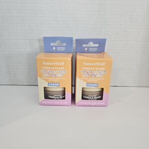 Nature Well Vanilla Glaze Hydrating Lip Mask Shea Butter  & Coconut [ 2×2 Pack]